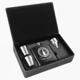 Zipline Leatherette 6 oz Flask Gift Box Set — view 12