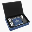 Zipline Leatherette 6 oz Flask Gift Box Set — view 14