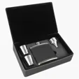 Zipline Leatherette 6 oz Flask Gift Box Set — view 49