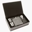Zipline Leatherette 6 oz Flask Gift Box Set — view 51