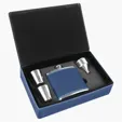Zipline Leatherette 6 oz Flask Gift Box Set — view 59
