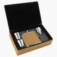 Zipline Leatherette 6 oz Flask Gift Box Set — view 60