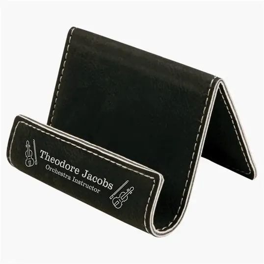 Zipline Leatherette Holder Easel and Phone Stand — view 11
