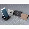 Zipline Leatherette Holder Easel and Phone Stand — view 2