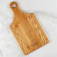 Pattern E Z Hold Bamboo Cutting Board with Handle — view 3