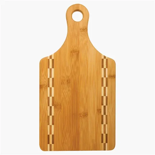 Pattern E Z Hold Bamboo Cutting Board with Handle — view 2