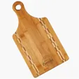 Pattern E Z Hold Bamboo Cutting Board with Handle