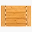 Pattern Bamboo Cutting Board with Two-Sided Butcher Block Inlay — view 2