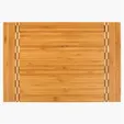 Pattern Bamboo Cutting Board with Two-Sided Butcher Block Inlay — view 3