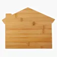 House Shaped Bamboo Cutting Board — view 3