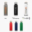 SipTek 22 oz. Powder-Coated Vacuum Seal Bottle with Wooden Top — view 9