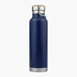 SipTek 22 oz. Powder-Coated Vacuum Seal Bottle with Wooden Top — view 4