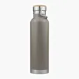 SipTek 22 oz. Powder-Coated Vacuum Seal Bottle with Wooden Top — view 6