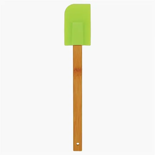 Zipline 11 3/4" Silicone Spatula with Bamboo Handle — view 3
