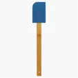 Zipline 11 3/4" Silicone Spatula with Bamboo Handle — view 2