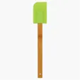 Zipline 11 3/4" Silicone Spatula with Bamboo Handle — view 3