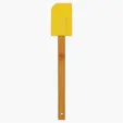 Zipline 11 3/4" Silicone Spatula with Bamboo Handle — view 7