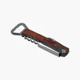 Zipline Lux Wooden Bottle Opener & Wine Corkscrew, 5 1/4"
