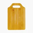 Small Flow Bamboo Cutting Board with Handle — view 2