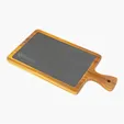 Medium Flair Acacia Wood and Slate Cutting Board