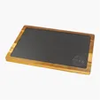 Rectangle Flair Acacia Wood and Slate Cutting Board