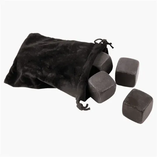 Chill 1" x 1" 10 Piece Whiskey Stone Set with Storage Bag — view 2