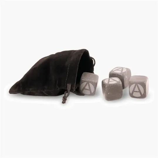 Chill 1" x 1" 10 Piece Whiskey Stone Set with Storage Bag