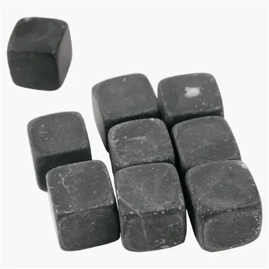 Chill 1" x 1" 10 Piece Whiskey Stone Set with Storage Bag — view 5