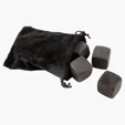 Chill 1" x 1" 10 Piece Whiskey Stone Set with Storage Bag — view 2