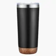 Zipline Sip Tek 20 oz. Vacuum Tumbler with Cork Bottom — view 2