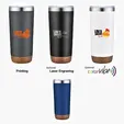 Zipline Sip Tek 20 oz. Vacuum Tumbler with Cork Bottom — view 6