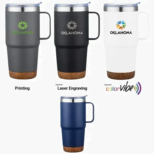 Zipline Sip Tek 24 oz. Vacuum Mug with Cork Bottom — view 5