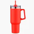 40 oz SipTek Vacuum Mug with Straw — view 5