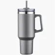 40 oz SipTek Vacuum Mug with Straw — view 7