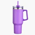 40 oz SipTek Vacuum Mug with Straw — view 19