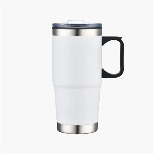 24 oz Savvy Travel Mug with Stainless Steel Exterior — view 4