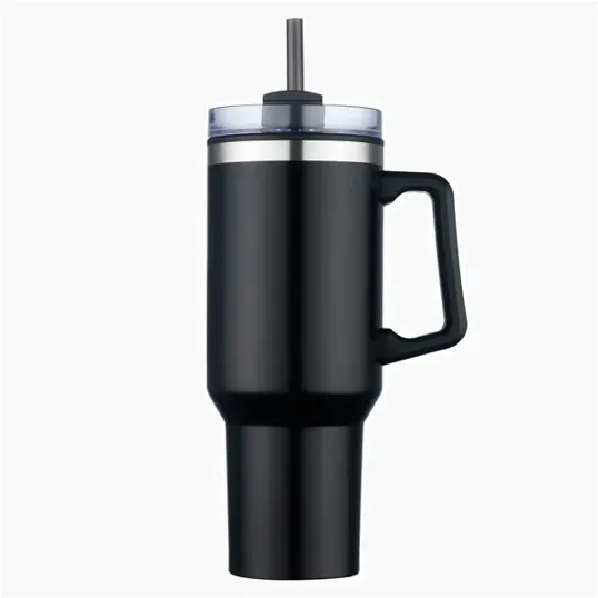 Zipline Savvy 40 oz Double Wall Insulated Mug with Straw — view 6