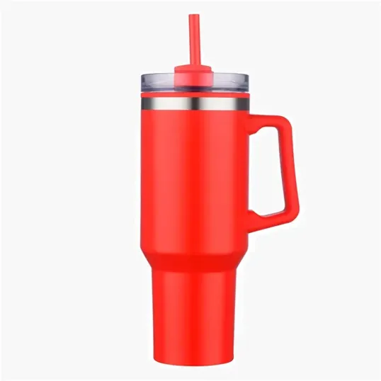 Zipline Savvy 40 oz Double Wall Insulated Mug with Straw — view 7