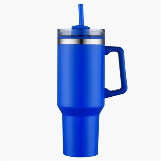 Zipline Savvy 40 oz Double Wall Insulated Mug with Straw — view 10