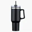Zipline Savvy 40 oz Double Wall Insulated Mug with Straw — view 6