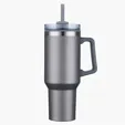 Zipline Savvy 40 oz Double Wall Insulated Mug with Straw — view 8