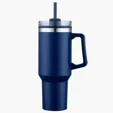 Zipline Savvy 40 oz Double Wall Insulated Mug with Straw — view 9