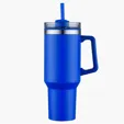 Zipline Savvy 40 oz Double Wall Insulated Mug with Straw — view 10