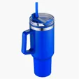 Zipline Savvy 40 oz Double Wall Insulated Mug with Straw — view 11
