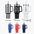 Zipline Savvy 40 oz Double Wall Insulated Mug with Straw — view 16