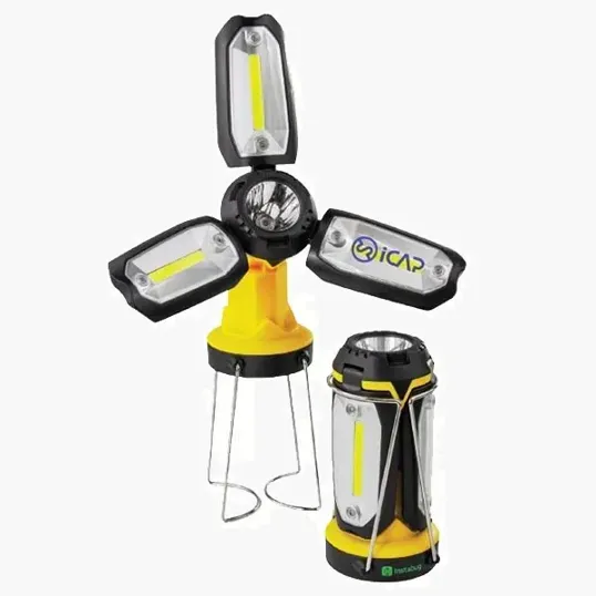 Winged Lantern Flashlight with COB Panels