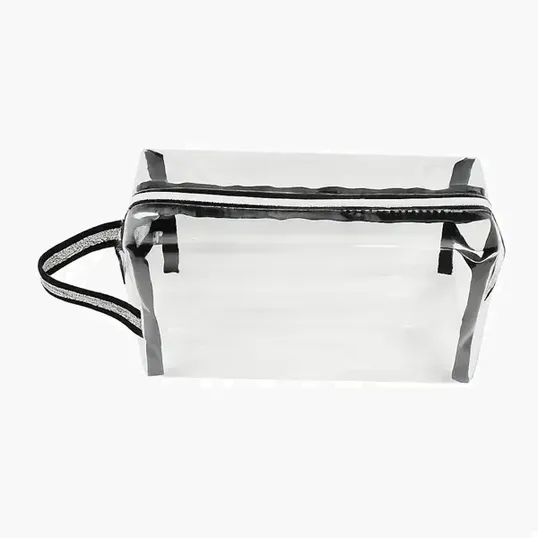 Clear Travel Amenity Bag with TPU and Polyester Straps — view 5
