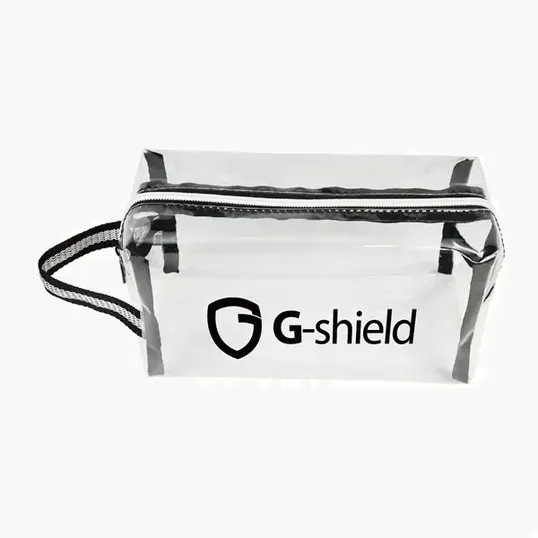 Clear Travel Amenity Bag with TPU and Polyester Straps — view 6