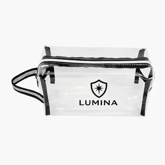Clear Travel Amenity Bag with TPU and Polyester Straps — view 2