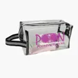 Clear Travel Amenity Bag with TPU and Polyester Straps